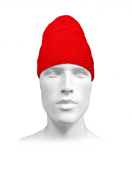 Unisex acrylic  self Designer Cap red